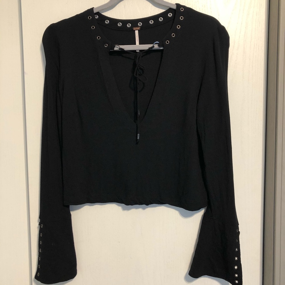Free People Jump To The Beat Blouse XS - Picture 5 of 10